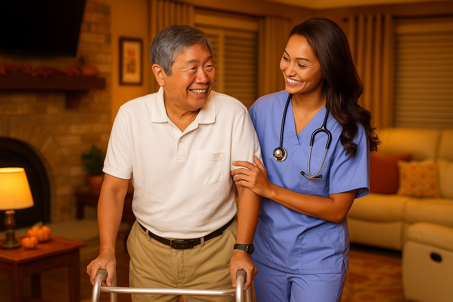 Personal care and walking assistance